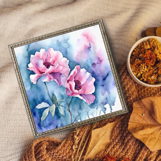 Impression Photo Fleurs de flush : une aquarelle délicate