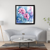 Impression Photo Fleurs de flush : une aquarelle délicate