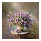 Impression Photo Fleurs de lilas dans un vase (Devant)