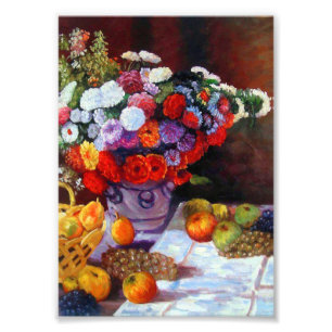 Impression Photo Fleurs de Monet et fruits