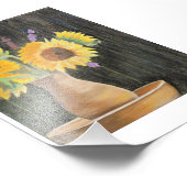 Impression Photo Fleurs de soleil et ombres (Coin)