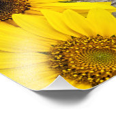 Impression Photo Fleurs de soleil sur une table (Coin)