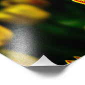 Impression Photo Fleurs de tulipe jaune (Coin)