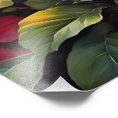 Impression Photo Fleurs d'Hibiscus hawaïens vibrantes au coucher du (Coin)