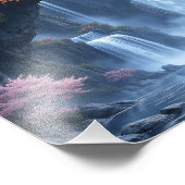 Impression Photo Fleurs et Eaux au Clair de Lune (Coin)