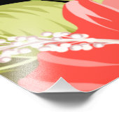 Impression Photo Fleurs Et Flamants roses Tropicaux-32146 (Coin)