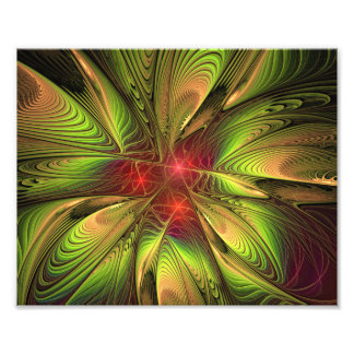 Impression Photo Fleurs imaginaires fractales douces et tendres