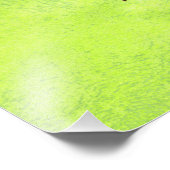 Impression Photo Fleurs jaunes sur Mariage vert Abstrait (Coin)