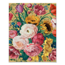 Fleurs multicolores