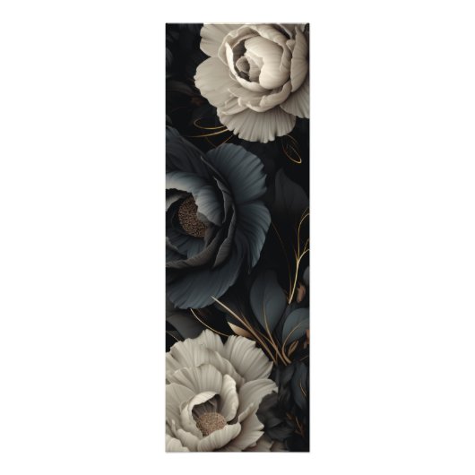 Impression Photo Fleurs noires et blanches (Devant)
