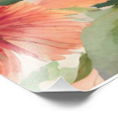 Impression Photo Fleurs partout sur l'impression Aquarelle - Jasmin (Coin)