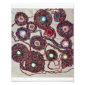 Impression Photo Fleurs perlées. (Devant)