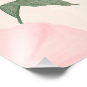 Impression Photo Fleurs roses élégantes Aquarelle Boho Floral (Coin)