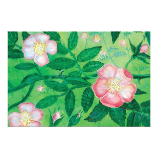 Impression Photo Fleurs roses sauvages (Devant)