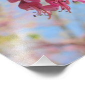 Impression Photo Fleurs roses sur un arbre (Coin)