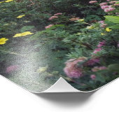 Impression Photo Fleurs sauvages et lac caché, Arbustif (Coin)