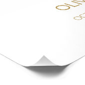 Impression Photo Fleurs violettes Affiche de bienvenue funéraire (Coin)