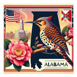 Impression Photo Flickr Nord de l'Alabama Oiseaux et Camellia Flowe