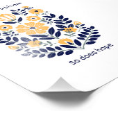 Impression Photo Floral Folk Wall Art Print, Scandinavian Botanical (Coin)