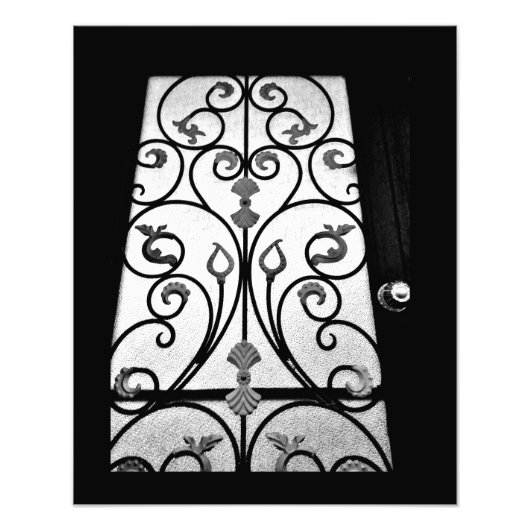 Impression Photo Floral noir (Devant)
