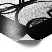 Impression Photo Floral noir (Coin)
