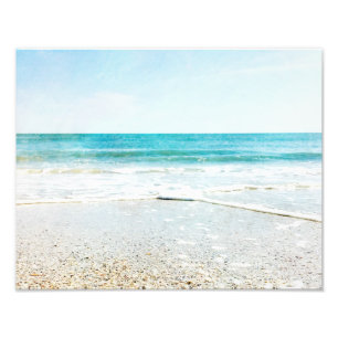 Impression Photo Florida Tropical Beach Sand Ocean Waves Sea Shops