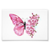 Impression Photo Flower Butterfly (Devant)