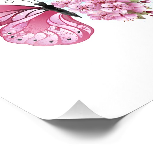 Impression Photo Flower Butterfly (Coin)