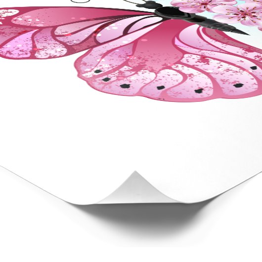 Impression Photo Flower Butterfly (Coin)