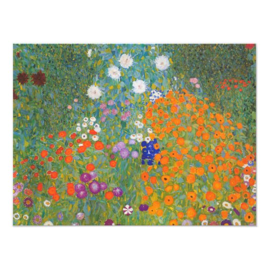 Impression Photo Flower Garden by Gustav Klimt (Devant)