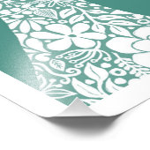 Impression Photo Fluide dans l'art de la mode Glam Fleurs Blanches (Coin)