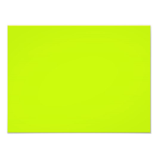 Impression Photo Fluorescent Lime Vert Néon Jaune Personnalisé (Devant)