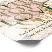 Impression Photo Foi, Espoir et Amour (Coin)