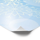 Impression Photo Fond de flocon de neige (Coin)