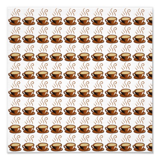 Impression Photo Fond de tasses à café (Devant)