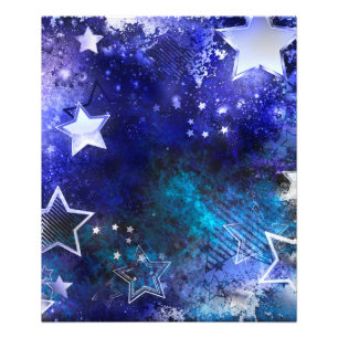 Impression Photo Fond spatial avec étoiles
