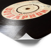 Impression Photo Fonds de disques vinyles (Coin)