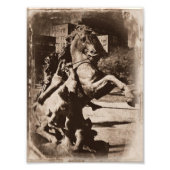 Impression Photo Fontaine de Kansas City Sepia Grunge (Devant)