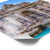 Impression Photo Fontaine de Trevi, Roma, Italie (Coin)