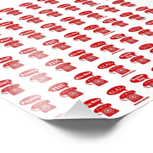 Impression Photo Foreign Language greetings telephone pattern (Coin)