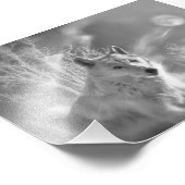 IMPRESSION PHOTO FORÊT BLANCHE EN BOIS BLANC (Coin)