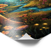 Impression Photo Forêt de champignons Imaginaires (Coin)