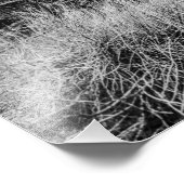 Impression Photo Formation de roches verticales noires et blanches (Coin)