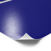 Impression Photo Formes triangulaires Carré bleu clair de minuit (Coin)