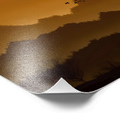 Impression Photo Foto Paisagem Pôr do Sol Monocromática Amalela (Coin)