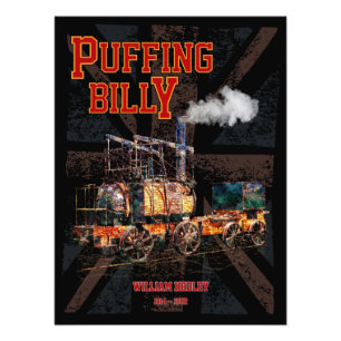 Impression Photo Foudre Billy Steam Train Anglais Locomotive