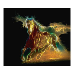 Impression Photo Fractale de cheval