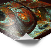 Impression Photo Fractionner l'art Abstrait (Coin)