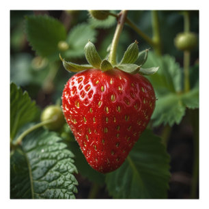 Impression Photo fraise pendante