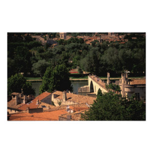 Impression Photo France, Avignon, Provence. Pont St, Benezet.